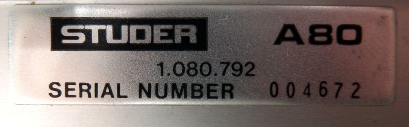 Купить STUDER A80, блок 2